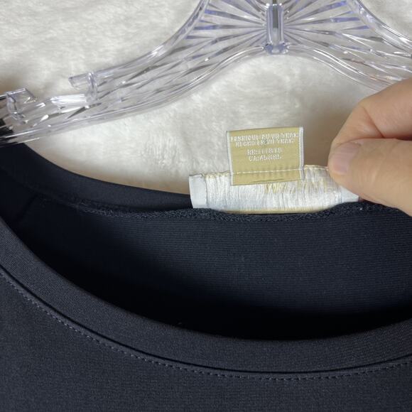 Michael Kors Women's Navy Blue Gold Zippered Scoop Neck Dress Sz XXL Plus 2XL - Picture 7 of 16